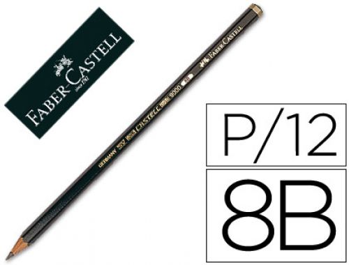Lapis de grafite faber 9000 8b unidade , Faber castell , 73066 , 4005401190080
